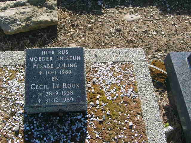 LING Elsabe J. -1989 :: LE ROUX Cecil 1938-1989