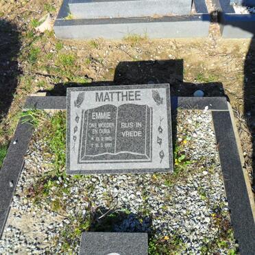 MATTHEE Emmie 1913-1993