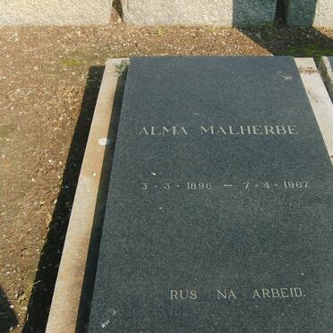 MALHERBE Alma 1896-1967