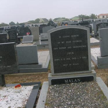 MALAN Jack 1914-1980