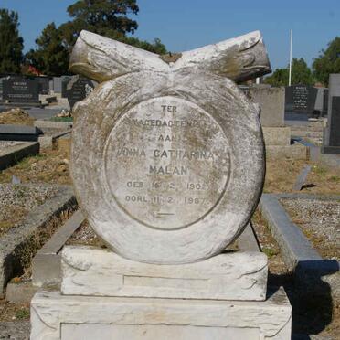 MALAN Anna Catharina 1902-1967