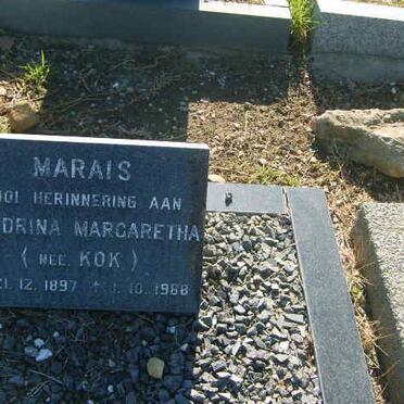 MARAIS Hendrina Margaretha nee KOK 1897-1988