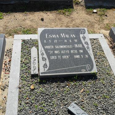 MALAN Esma 1922-1998