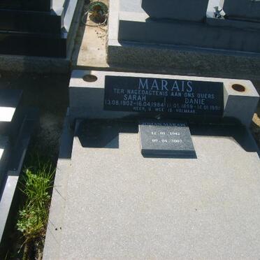 MARAIS Danie 1899-1991 &amp; Sarah 1902-1984 :: MARAIS Johan 1942-2007