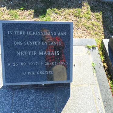 MARAIS Nettie 1917-1996