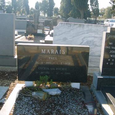 MARAIS  Paul 1903-1972 &amp; Cecilia ROCHER -1995