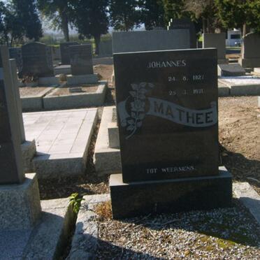 MATHEE Johannes 1927-1971