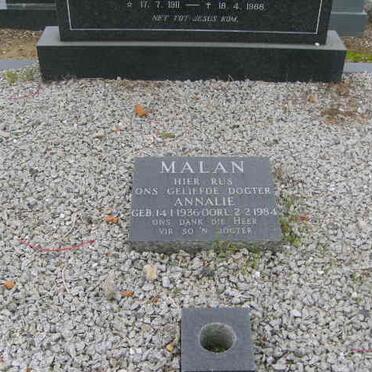 MALAN Daniel Gysbert 1904-1979 &amp; Maria Susanna 1911-1988
