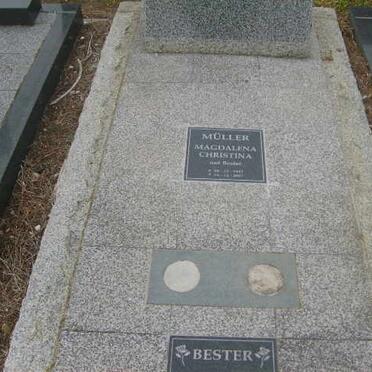 MULLER Magdalena Christina nee BESTER