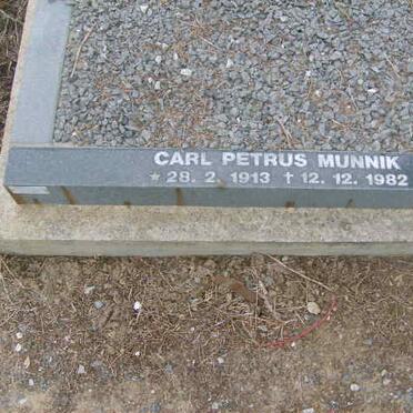 MUNNIK Carl Petrus 1913-1982