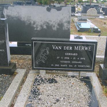 MERWE Gerhard, van der 1956-1976