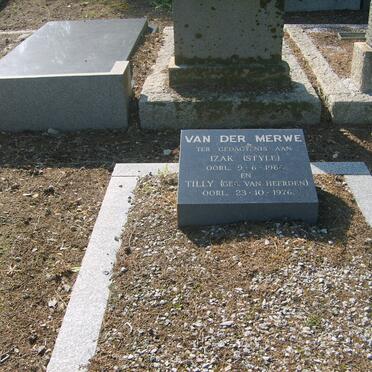 MERWE Izak, van der -1966 &amp; Tilly VAN HEERDEN -1976