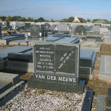 MERWE Wouter Jacobus, van der 1898-1985