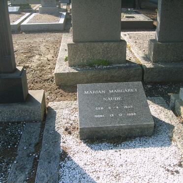 NAUDE Marian Margaret 1933-1968