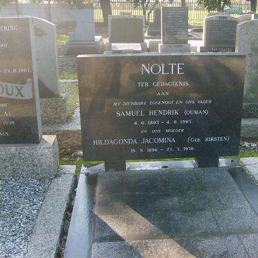 NOLTE Samuel Hendrik 1893-1967 &amp; Hildagonda Jacomina KIRSTEN 1896-1976