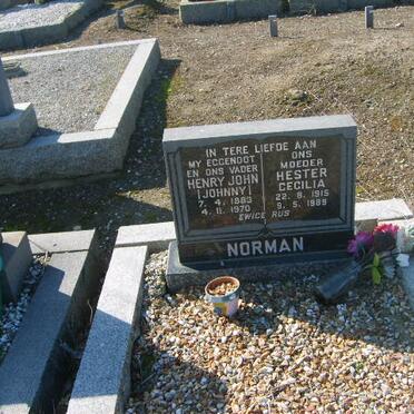 NORMAN Henry John 1883-1970 &amp; Hester Cecilia 1915-1989