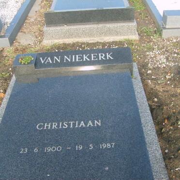 NIEKERK Christiaan, van 1900-1987