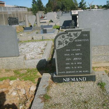NIEMAND Jan Johan 1950-1970
