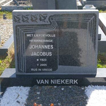 NIEKERK Johannes Jacobus, van 1923-2005
