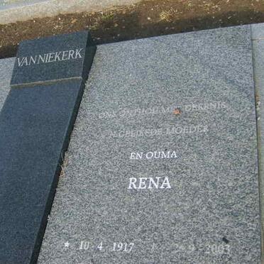 NIEKERK Rena, van 1917-2003
