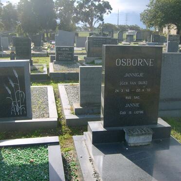 OSBORNE Jannigje nee VAN DIJK 1948-1972