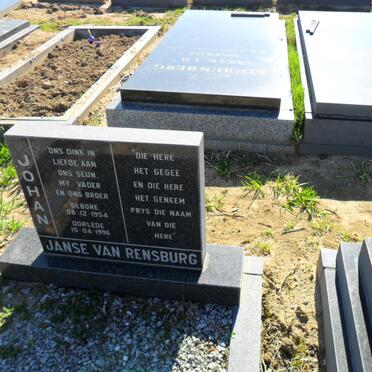 RENSBURG Johan, Janse van 1954-1996