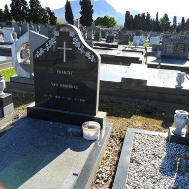 RENSBURG Francis, van 1927-1991