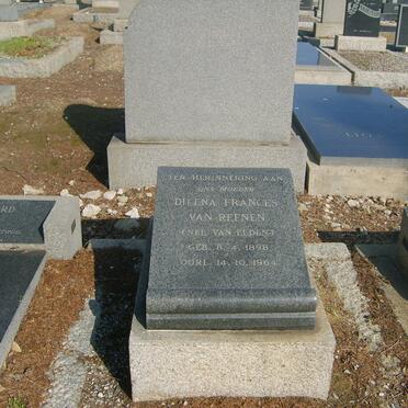 REENEN Dilena Frances, van nee VAN EEDEN 1898-1964