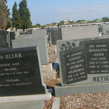 RETIEF Jacobus Wilhelmus 1896-1976 &amp; Magdalena Judith LOUW 1894-1980