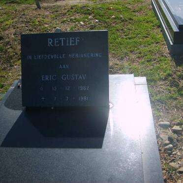 RETIEF Eric Gustav 1962-1981