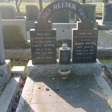 REEDER Carste Hendrik 1913-1965 &amp; Maria Helena THERON 1910-1987