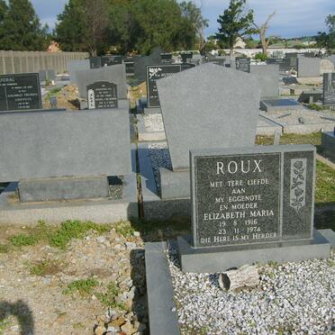 ROUX Elizabeth Maria  1916-1974