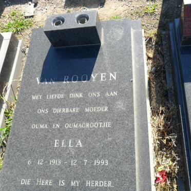 ROOYEN Ella, van 1913-1993