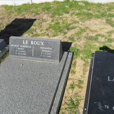 ROUX Petrus Albertus, le 1911-1997 &amp; Susanna 1919-2004