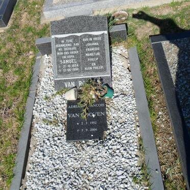 ROOYEN Samuel, van 1924-1956 :: VAN ROOYEN Adriaan Francois 1952-2006