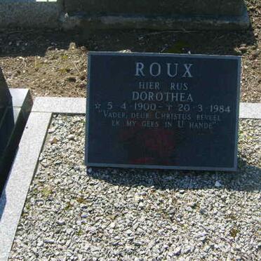 ROUX Dorothea 1900-1984