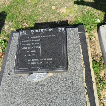 ROBERTSON Doric Llewellyn 1935-1998