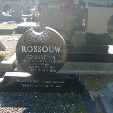 ROSSOUW Christina 1918-1985