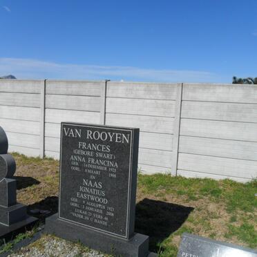 ROOYEN Naas Ignatius Eastwood, van 1921-2008 &amp; Frances Anna Francina SWART 1925-1998