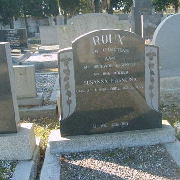 ROUX Susanna Francina 1907-1971