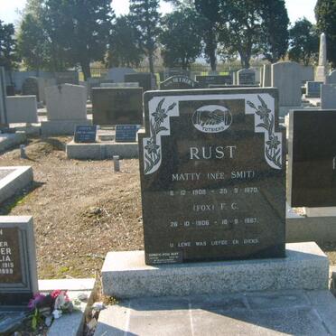 RUST F.C. 1906-1987 &amp; Matty SMIT 1908-1970