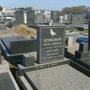 SCHELHASE Pieter Cornelius 1912-1984 &amp; Edith Mary NIEMAND 1920-1993