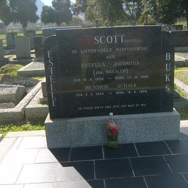 SCOTT Hendrik Schalk 1945-1988 &amp; Estelle Jacomina BRESLER 1950-1968