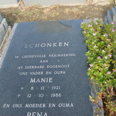 SCHONKEN Manie 1931-1986 &amp; Rena ?