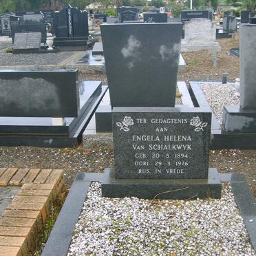 SCHALKWYK Engela Helena, van 1894-1976