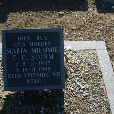 STORM Maria C.E. 1897-1988