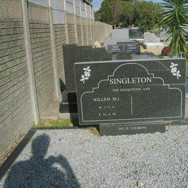 SINGLETON Willem M.J. 1931-1999