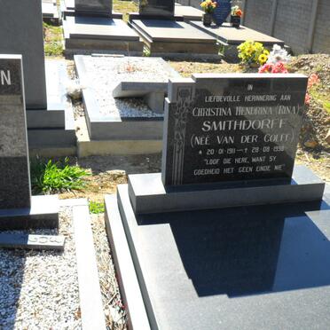 SMITHDORFF Christina Hendrina nee VAN DER COLFF 1911-1998