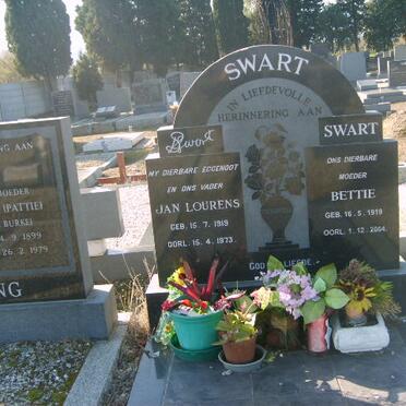 SWART Jan Lourens 1919-1973 &amp; Bettie 1919-2004