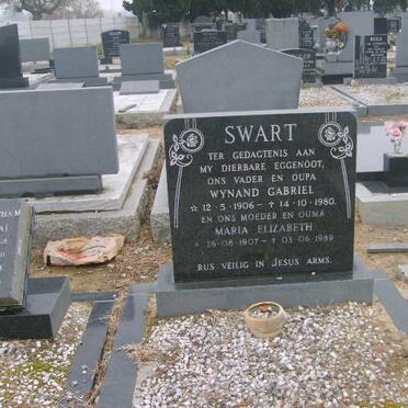 SWART Wynand Gabriel 1906-1980 &amp; Maria Elizabeth 1907-1989